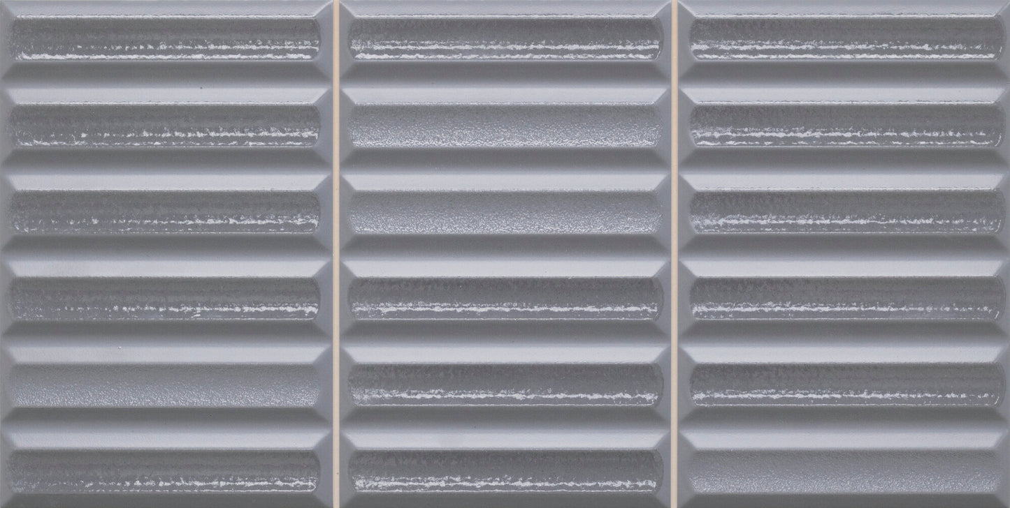 Moves Anth 8x16 Matte/Polished Finish Fluted Backsplash Tile