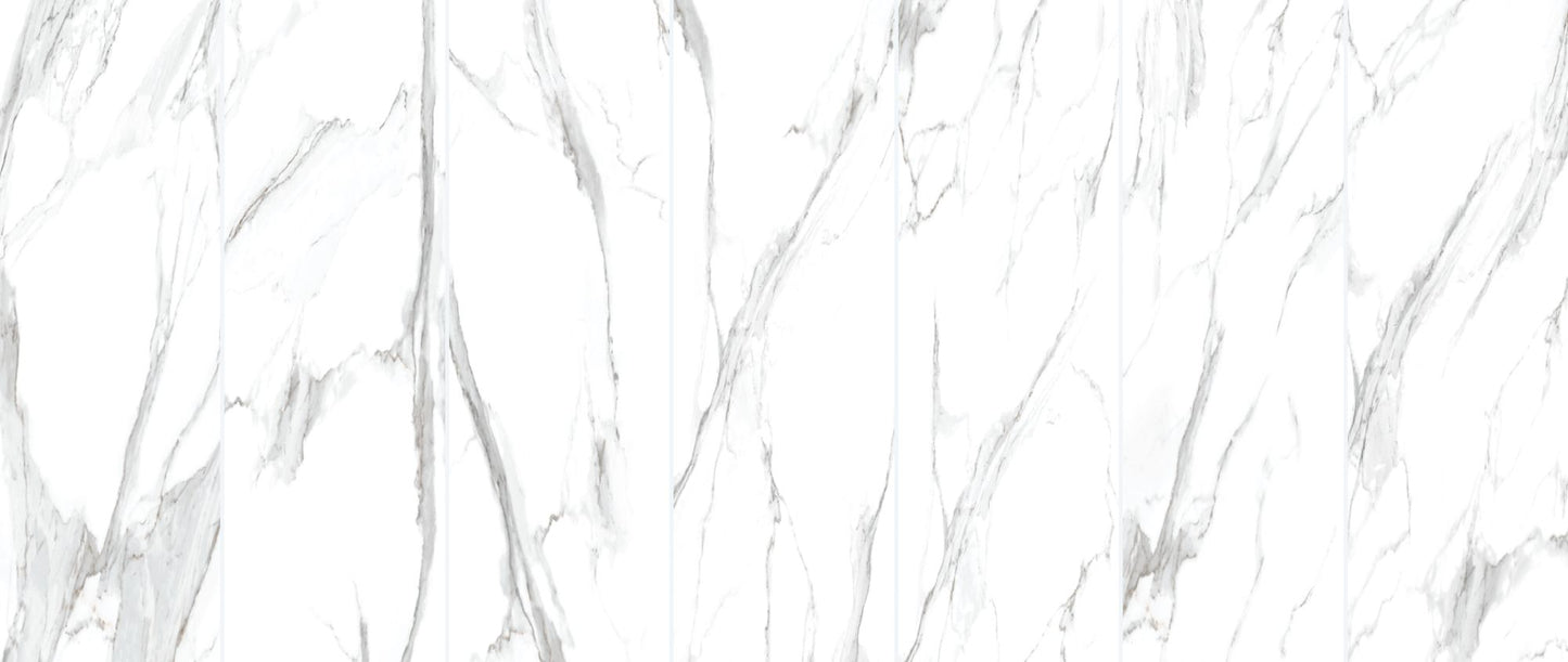 Atlantis 39x118 Polished Finish Marble Look Porcelain Slab