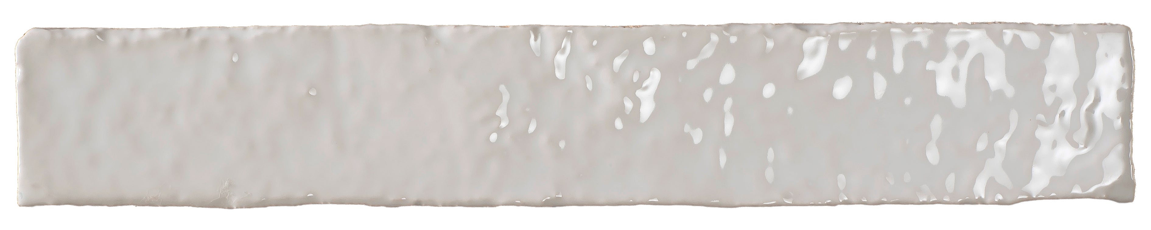 Brutalist Snow 2x10 Glossy Ceramic Subway Tile Backsplash