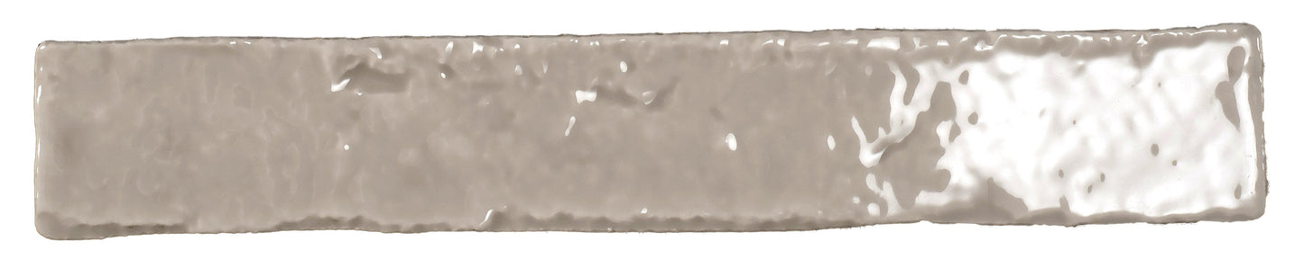 Brutalist Stone 2x10 Glossy Ceramic Subway Tile Backsplash
