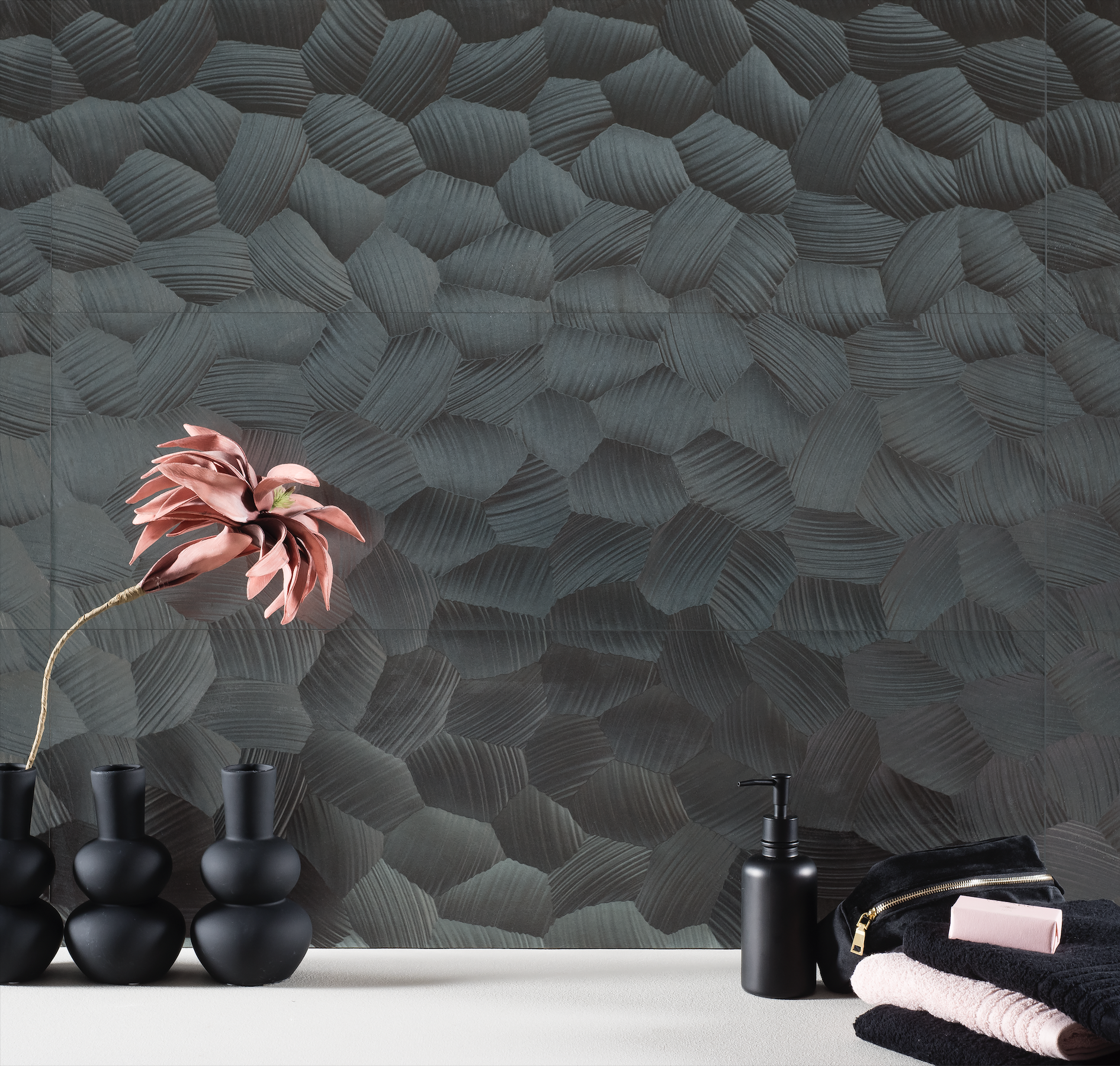 Circle Acero 12x40 Matte Finish Decorative Ceramic Wall Tile