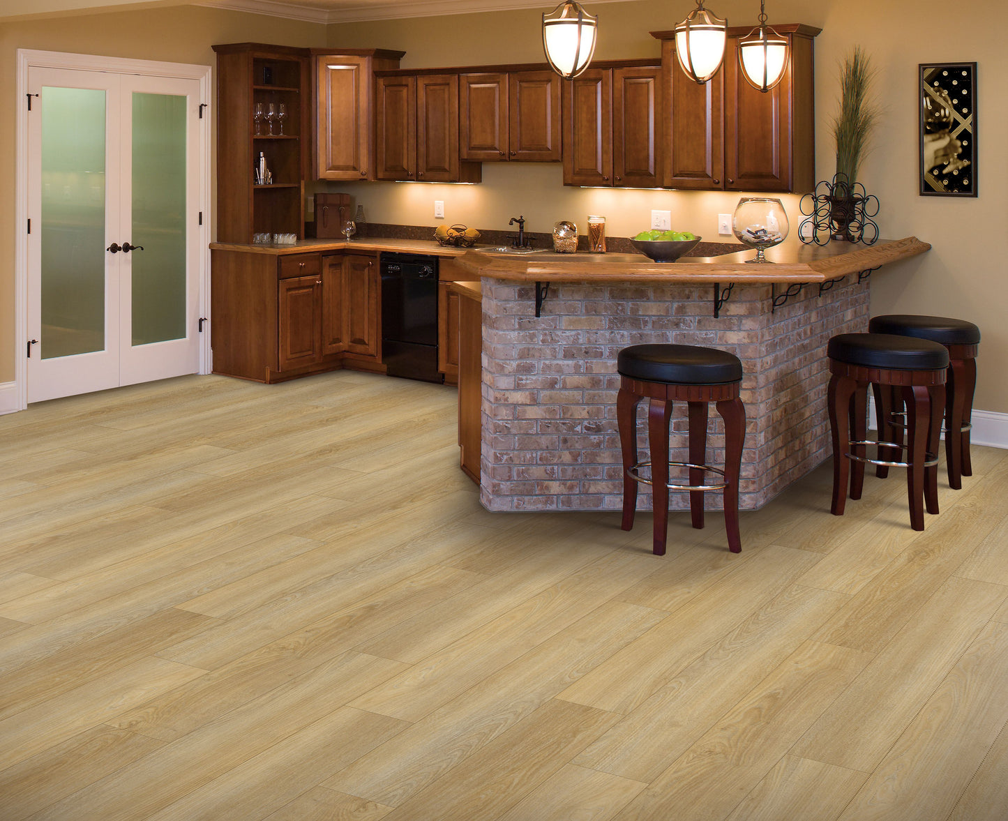 Mohawk Discovery Coffee House Tan 6"x48" Luxury Vinyl Flooring