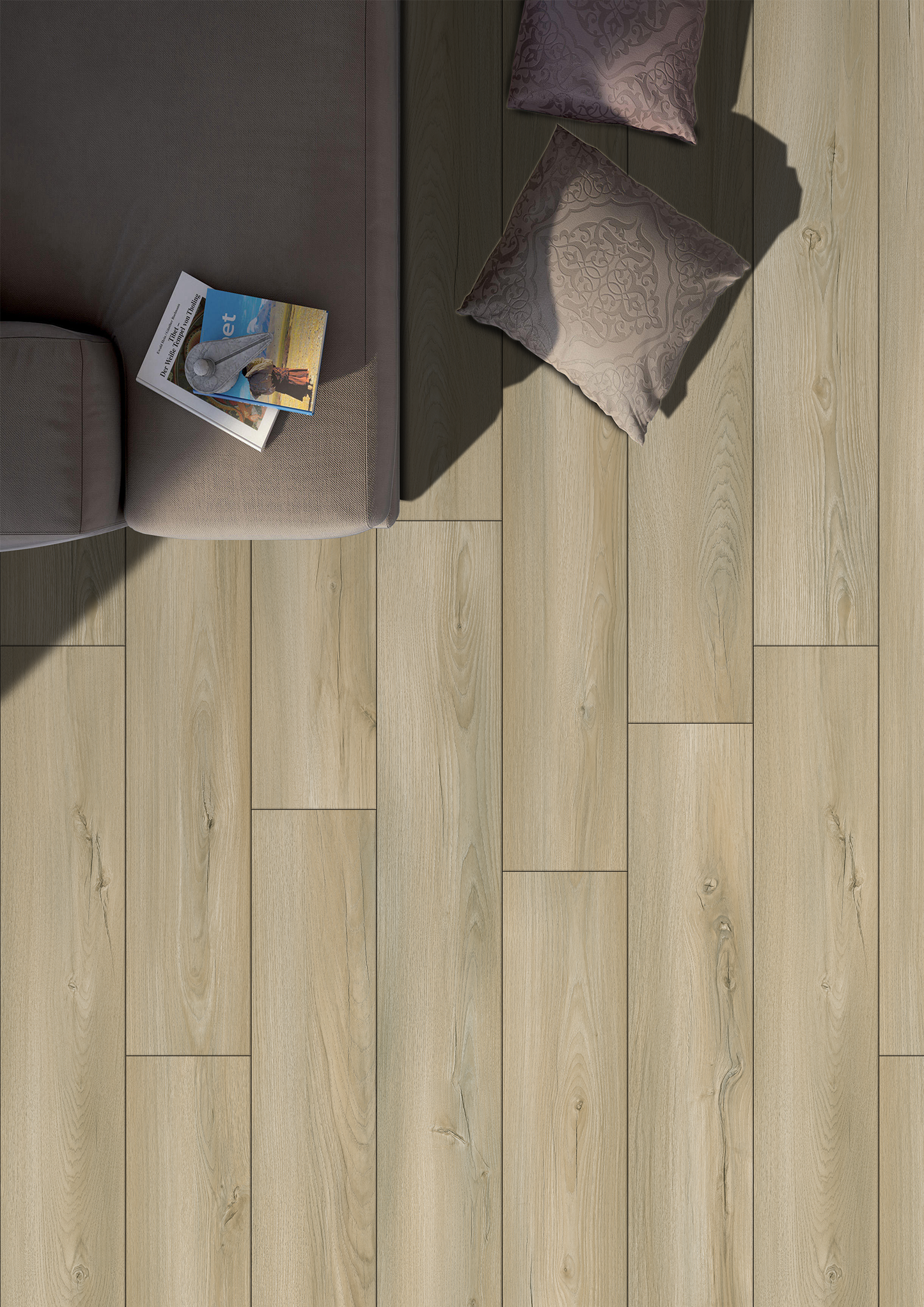 HTBC Resilience Cotton 7"x48"x12mm Laminate Flooring