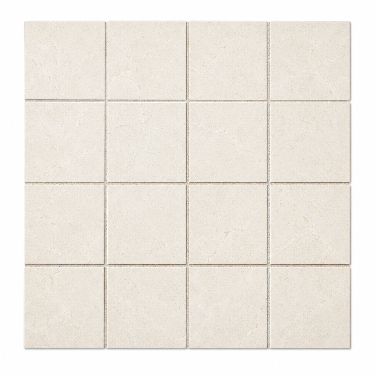 Crema Marfil Cream 3"x3" Matte Porcelain Mosaic Tile