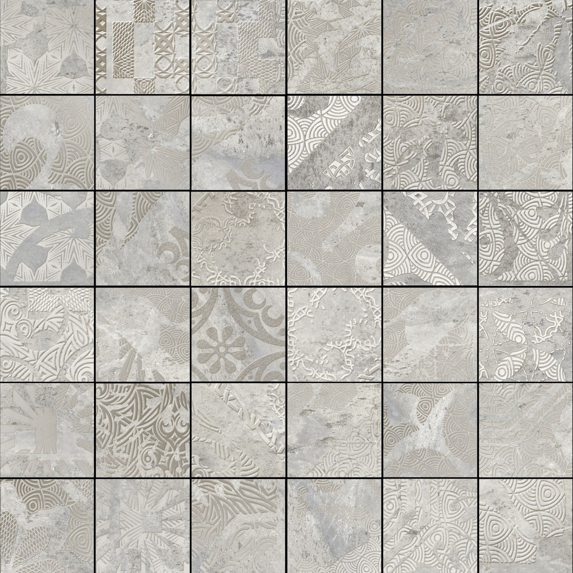 Ellesmere Mosaic 2x2 Semi-Polished Finish Porcelain Tile