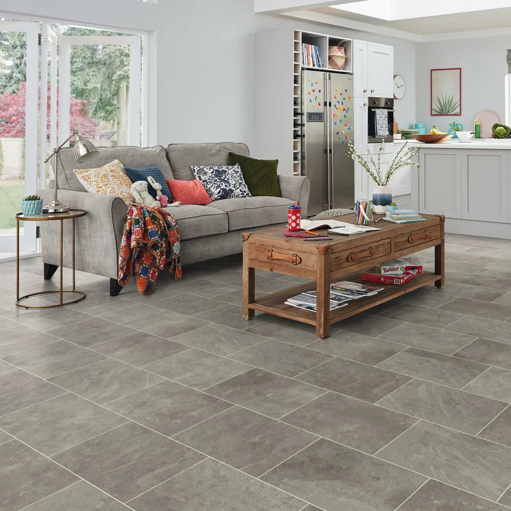Karndean Rigid Core Grey Riven 12