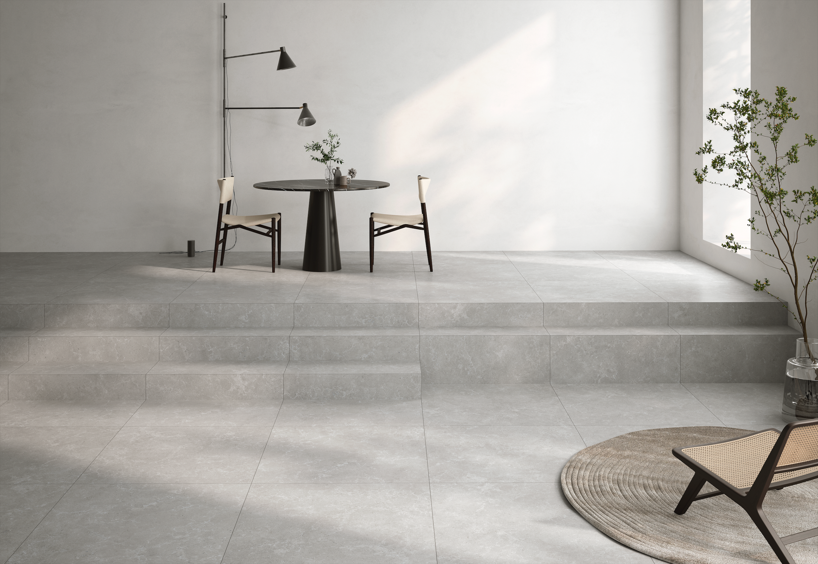 Hauteville Grey 24x24 Matte Finish Porcelain Tile