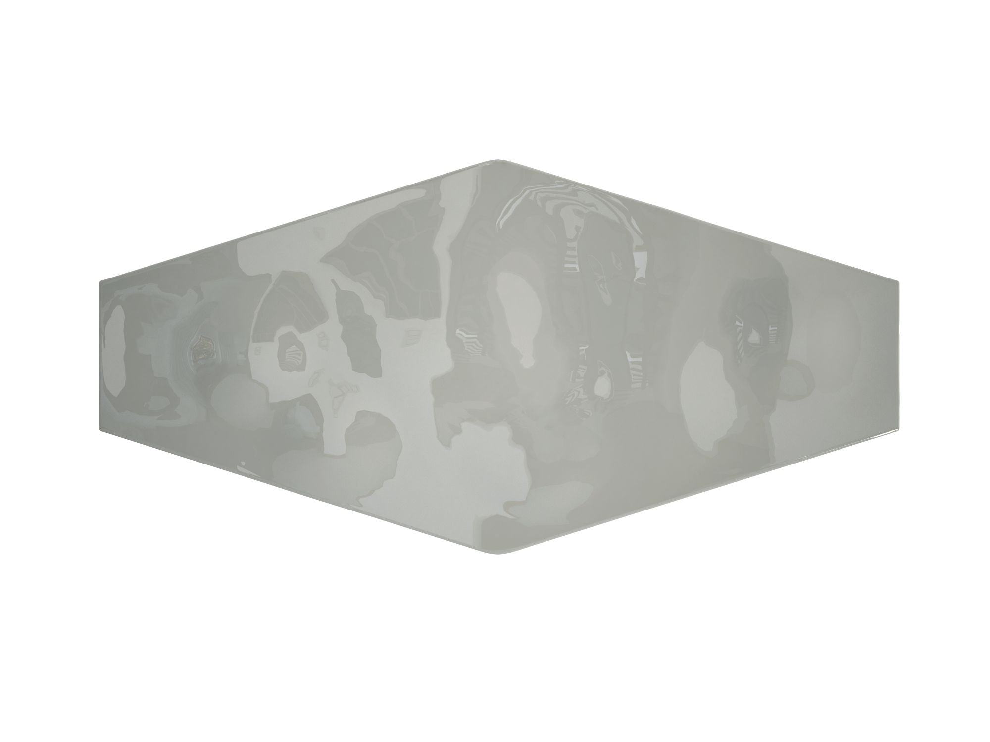 Hex Grey 4x8 Polished Finish Ceramic Backsplash Tile