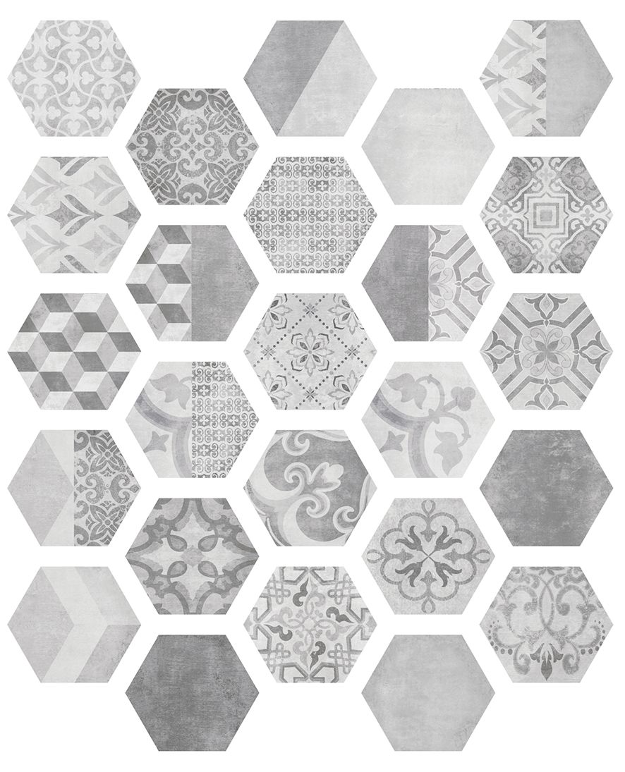 Hex Nuuk 9x10 Matte Finish Porcelain Tile