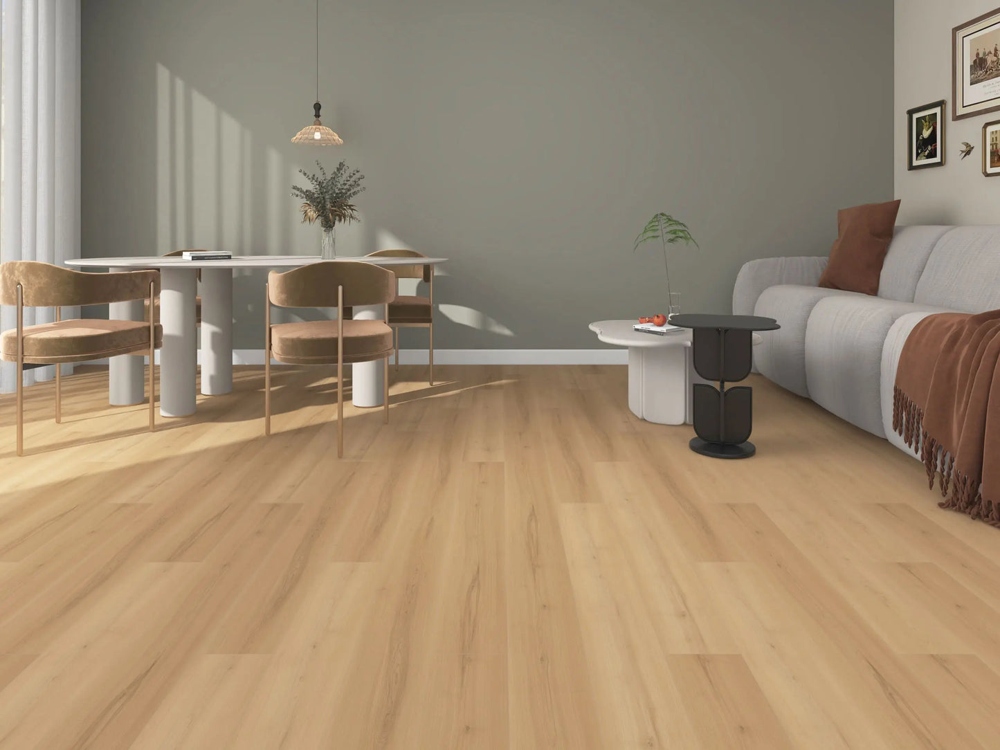 Good Fellow Hydrasafe Sundown 6.5"x48"Laminate Flooring