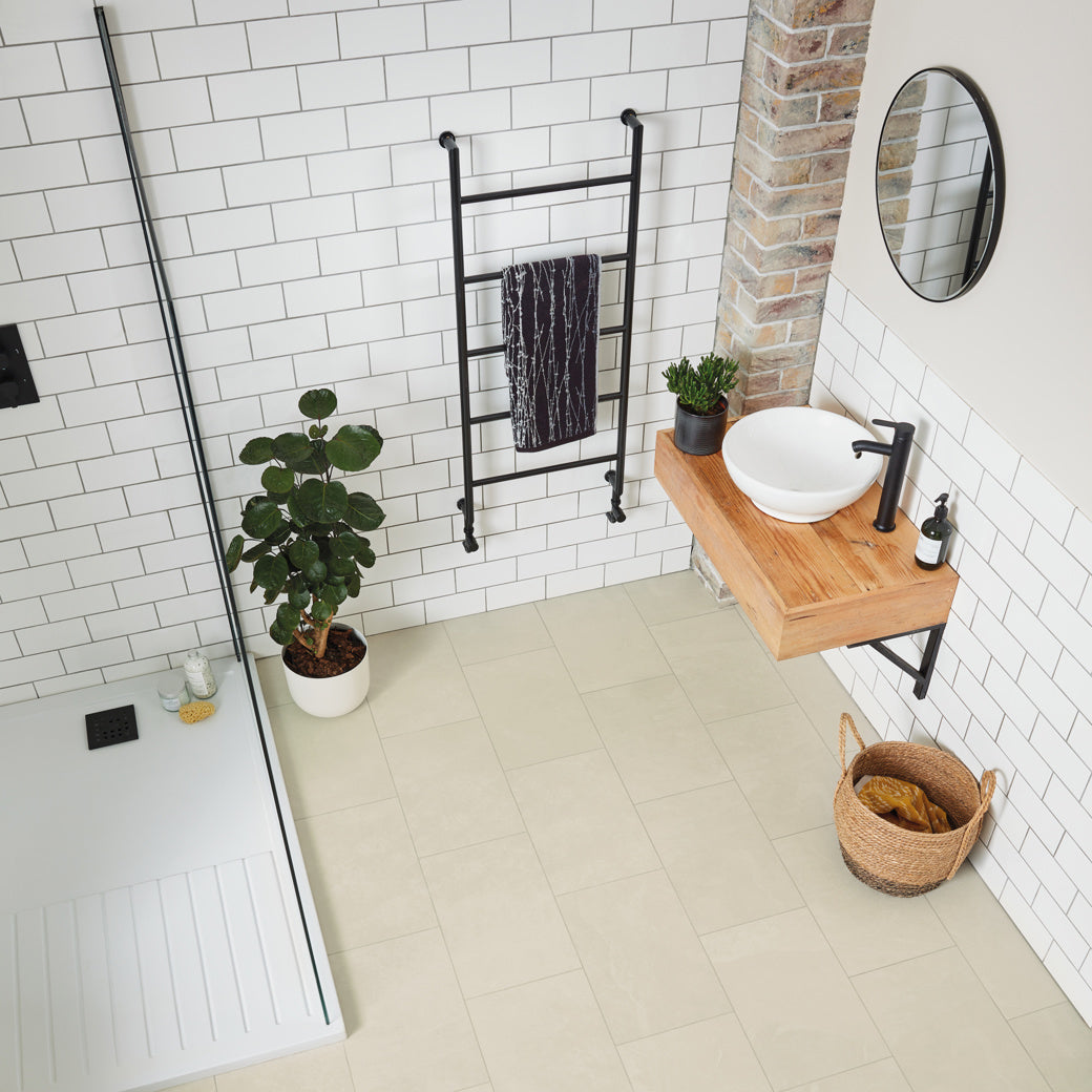 Karndean Rigid Core Ivory Riven 12"x18" Luxury Vinyl Flooring