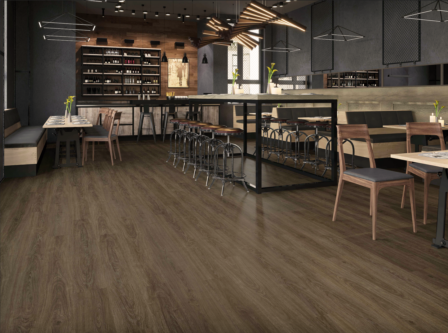 Biyork Hydrogen-5 Liberty 7"x48"x5mm Vinyl Flooring