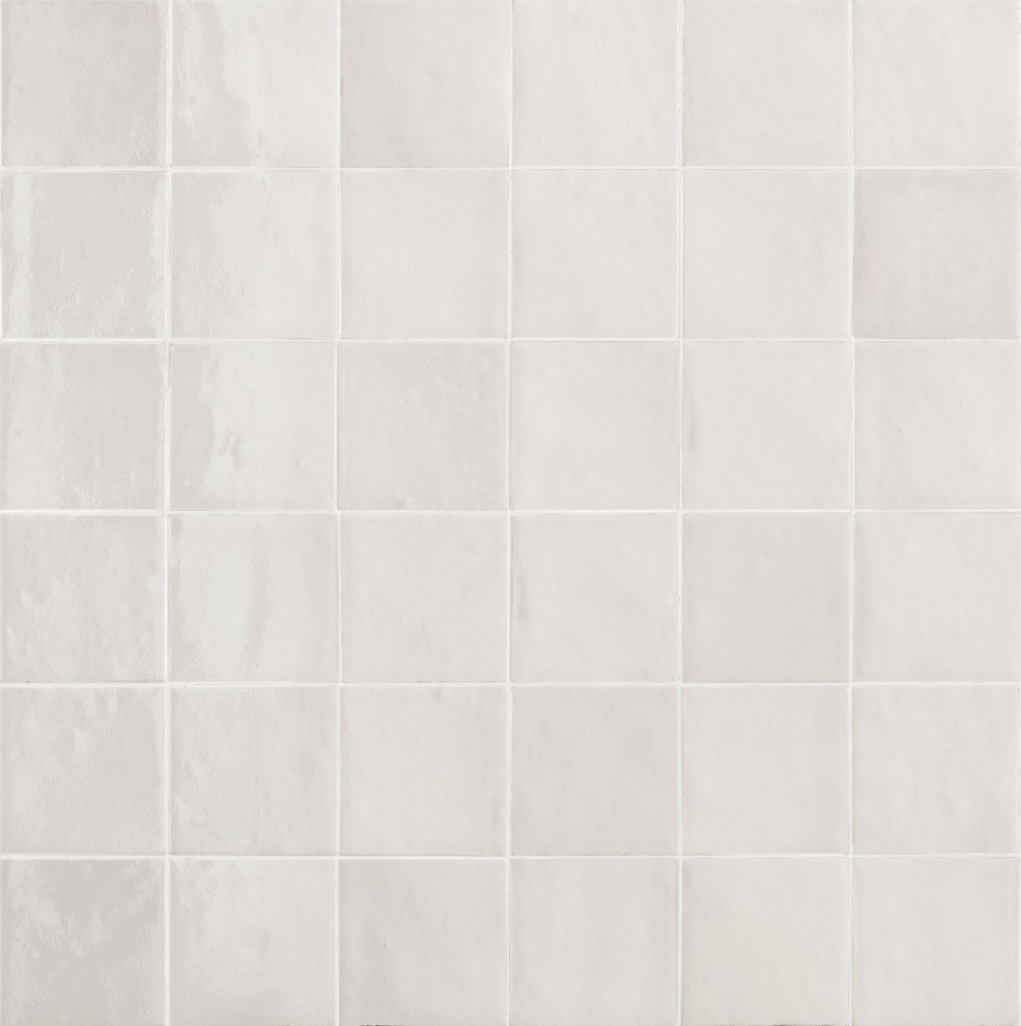 Melange Bianco 4x4 Polished Finish Zellige Tile Backsplash