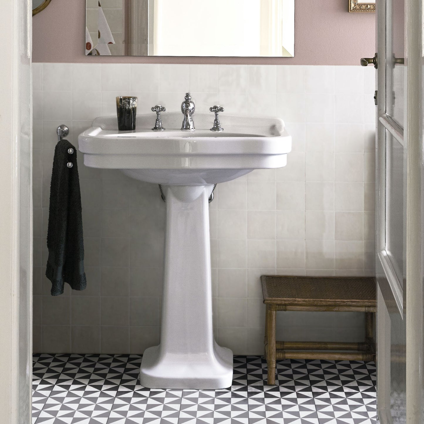 Melange Bianco 4x4 Polished Finish Zellige Tile Backsplash