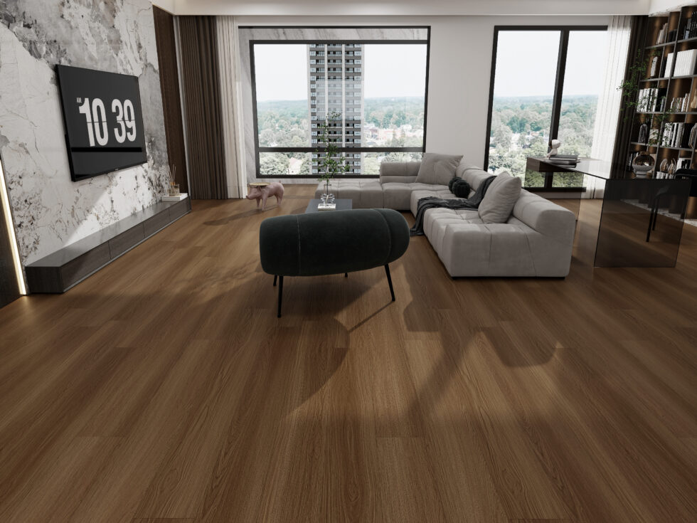 HTBC Resilience+ Mocha 7"x60"x12mm Laminate Flooring