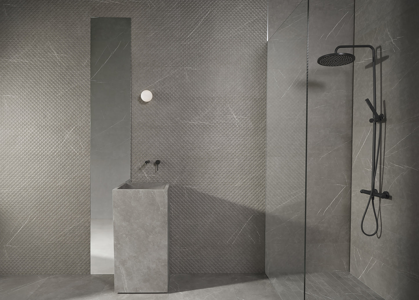 Montana Dark Grey 12x36 Matte Decorative Ceramic Wall Tile