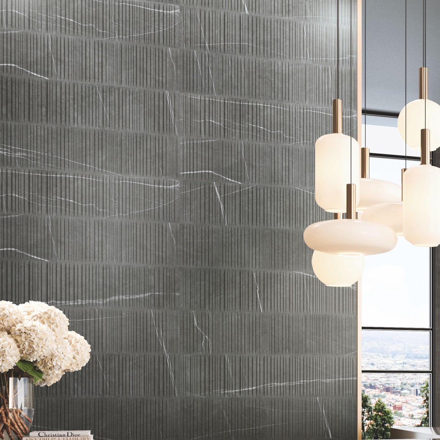 Parallelo Noir 12x24 Matte Decorative Porcelain Wall Tile
