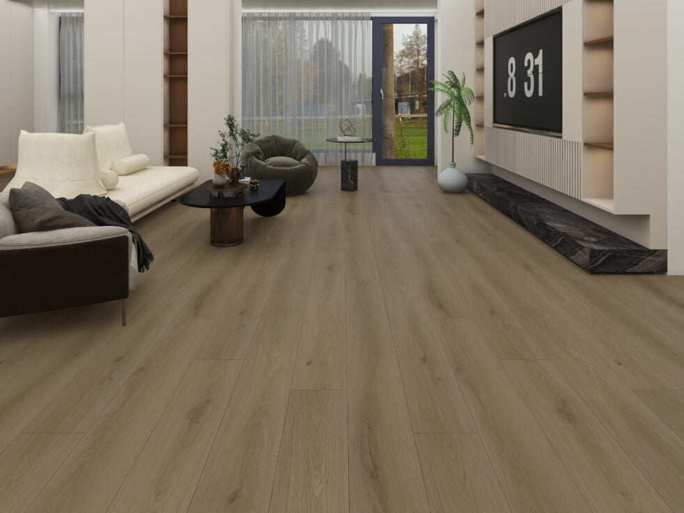 HTBC Resilience+ Pebble 7"x60"x12mm Laminate Flooring