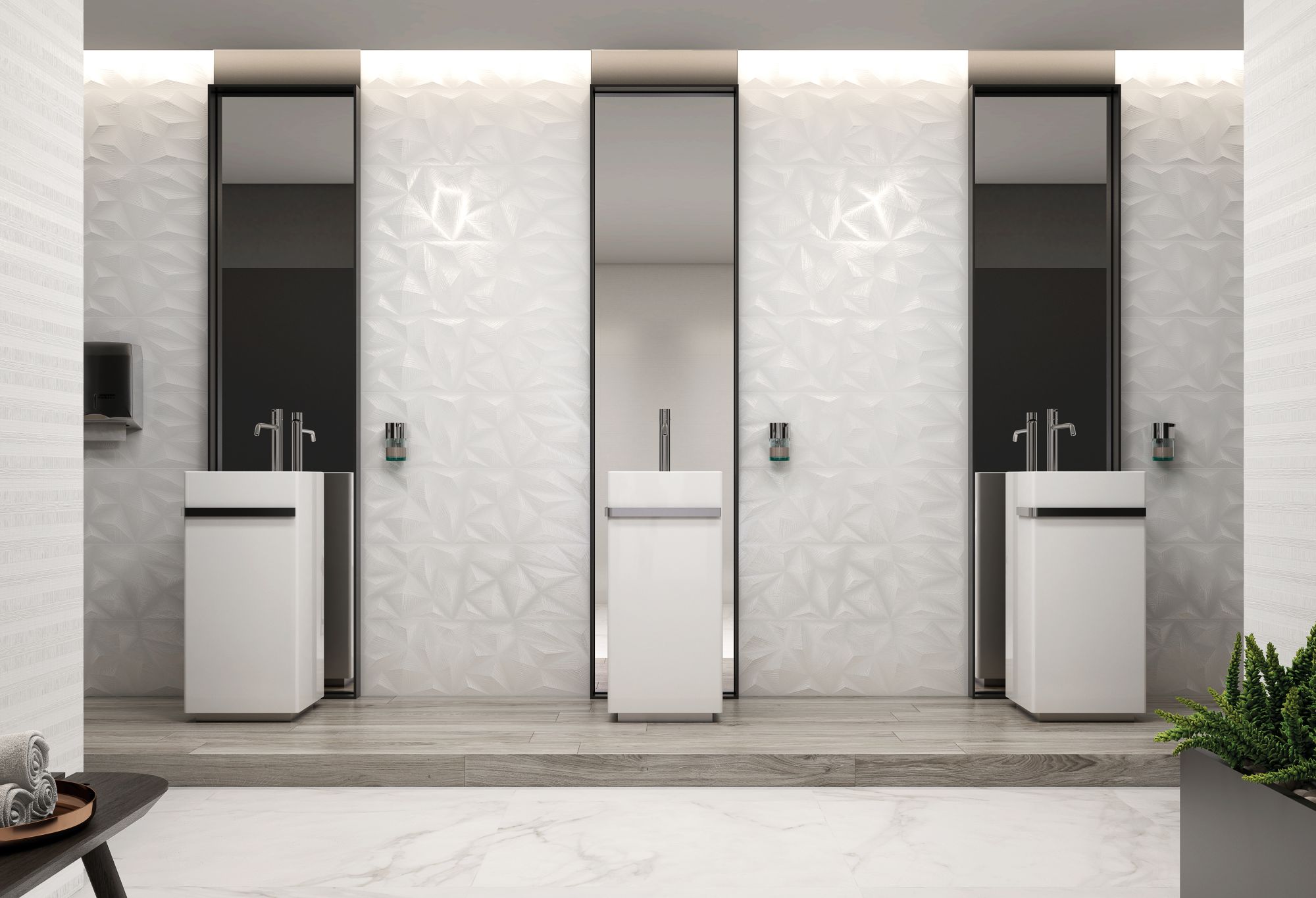 Radiance Blanco Decor 12x36 Polished Decorative Wall Tile