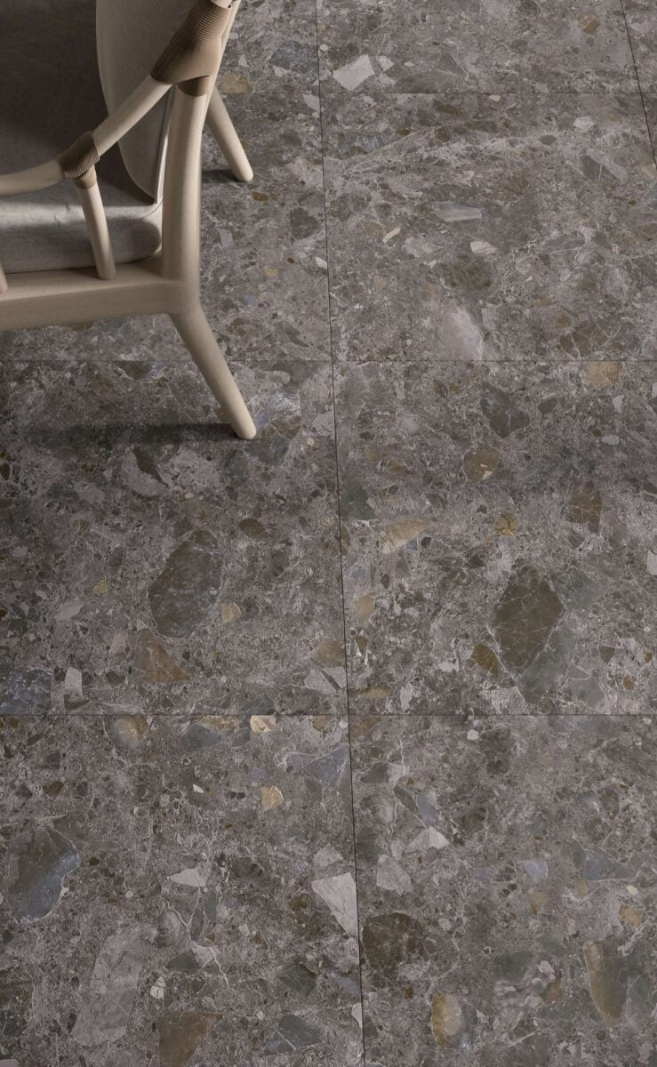 Robusta Dark Grey 24"x24" Porcelain Pavers – 2cm Matte Outdoor Deck Tiles