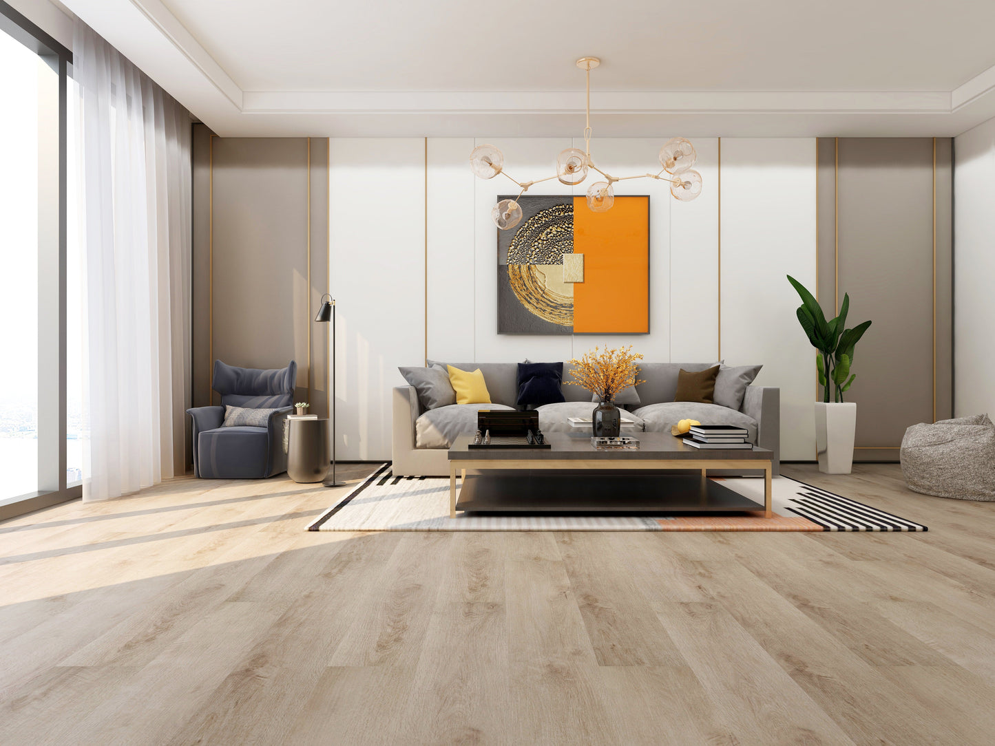 Biyork Hydrogen-6 Rock Cliffs 7"x60"x6mm Vinyl Flooring