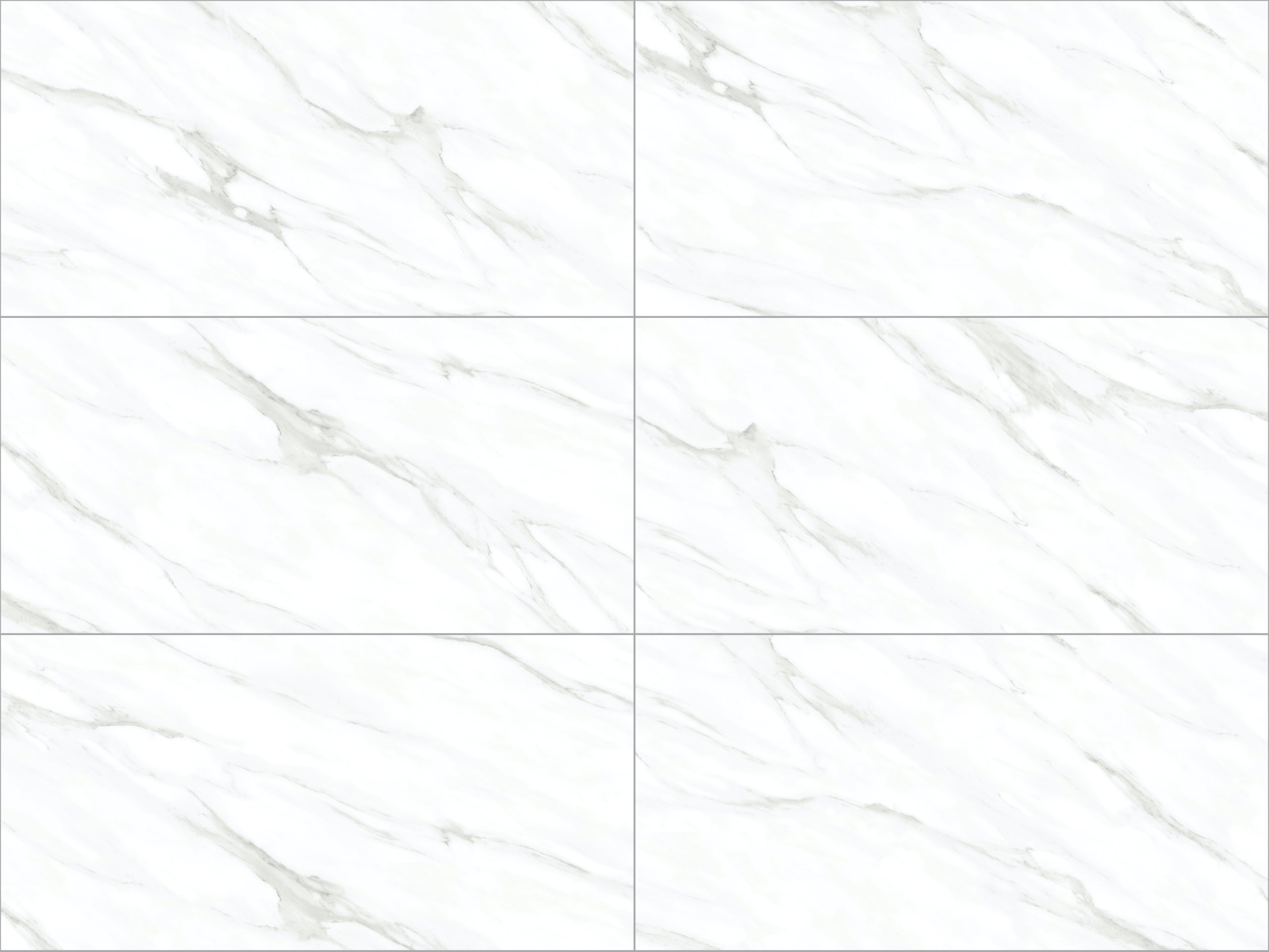 Royal Calacatta 24x48 Polished Marble Look Porcelain Tile