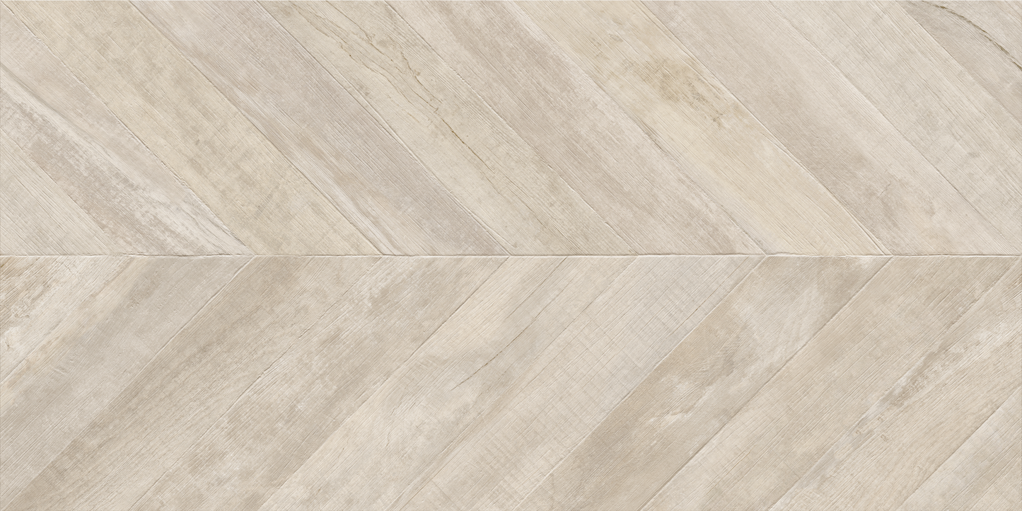 Rafter Chevron Beige 20x40 Matte Chevron Wood Porcelain