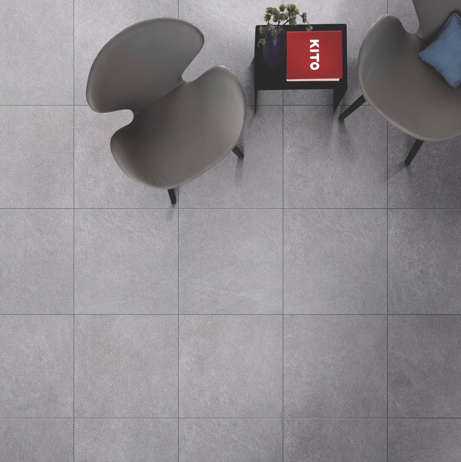 Trani Cinder 24x24 Matte Finish Outdoor Deck Tile (2Cm)