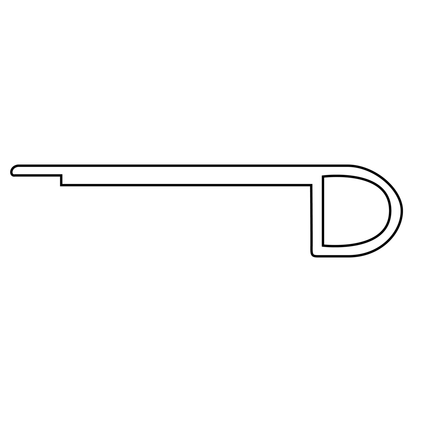 Tarkett ProGen Spicebark Fumed Vinyl Flush Stairnose 94"