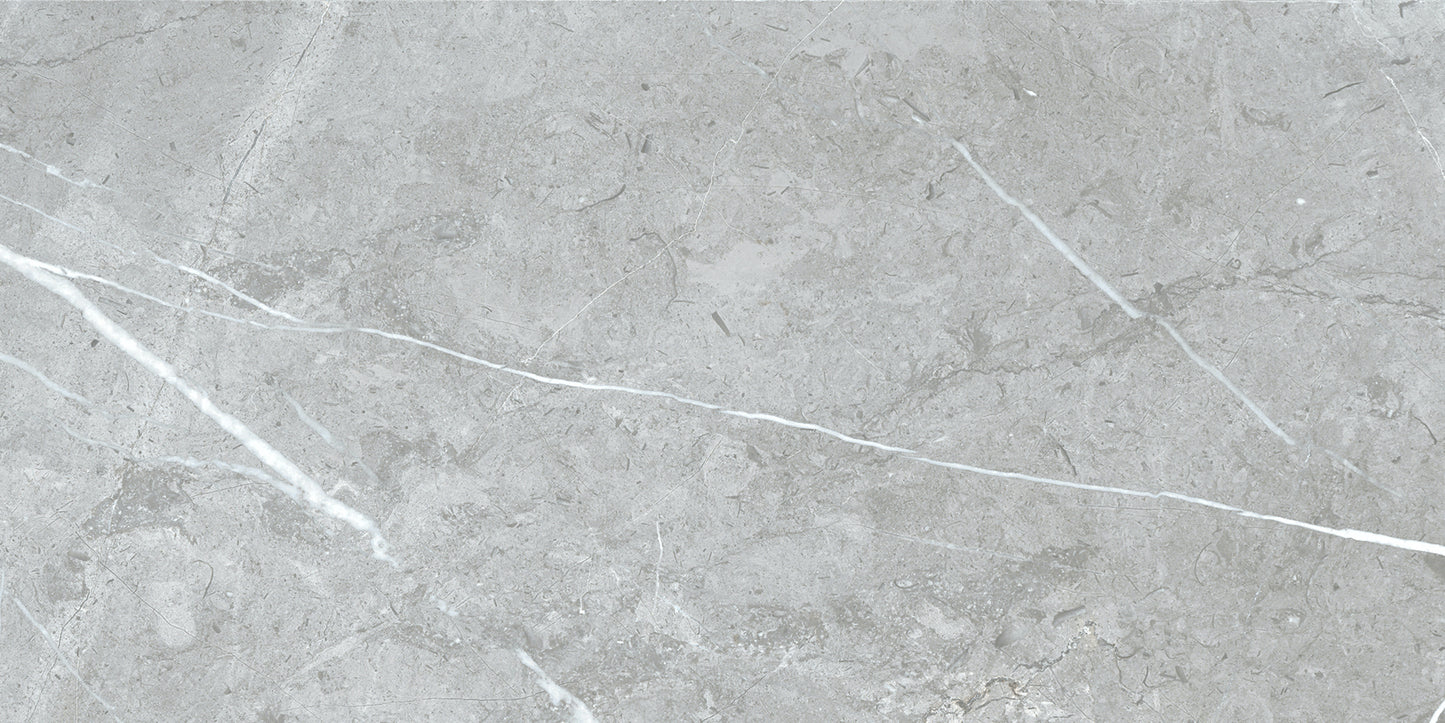 Theater Pearl 12x24 Polished Marble Effect Porcelain Tile