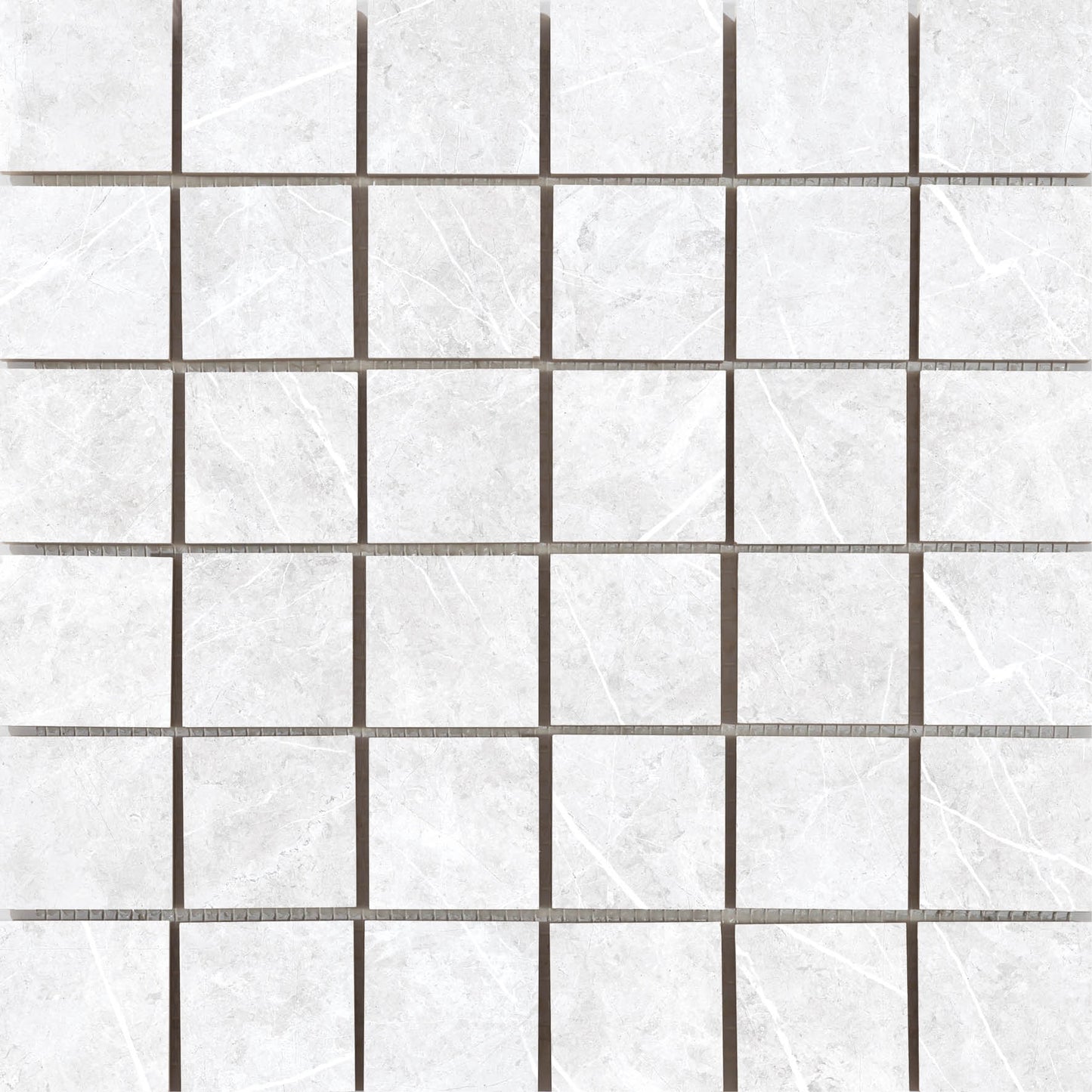 Theater White Mosaic 2x2 Matte Finish Porcelain Tile