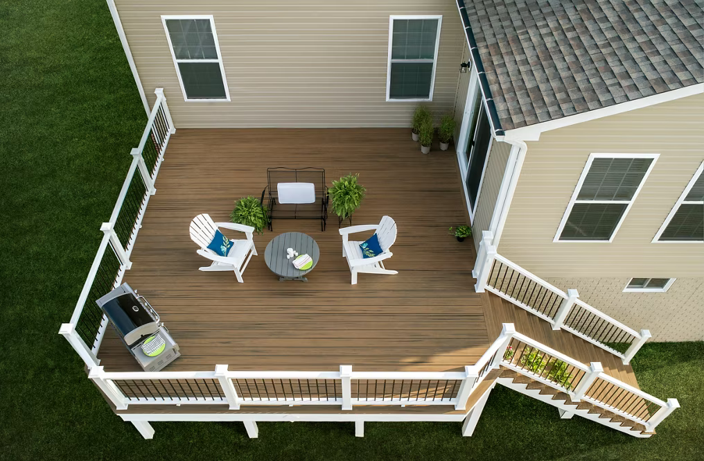 Trex Toasted Sand 1"x6"x20 ft. Groove Edge Decking Board