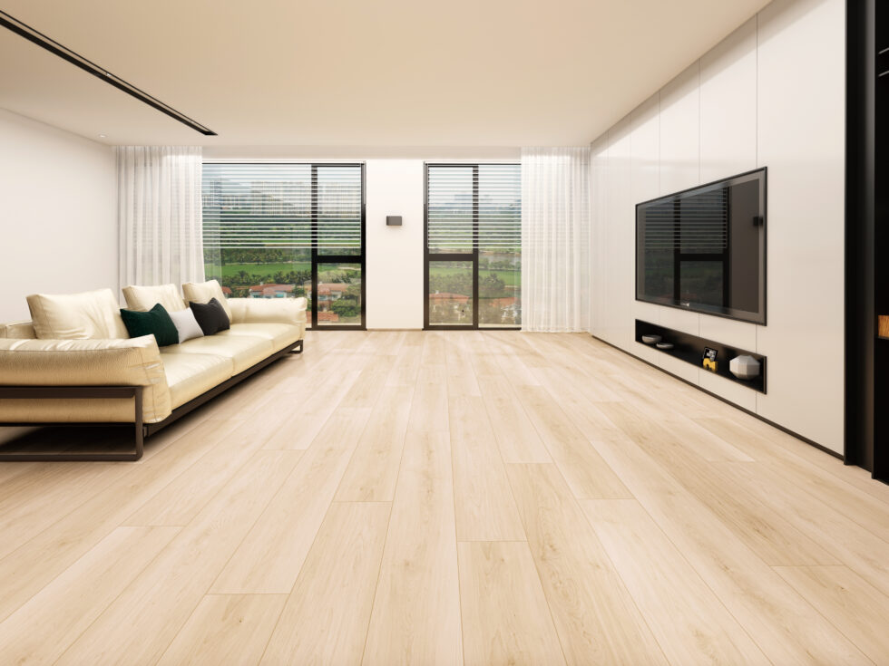 HTBC Maple Essence Velvet 9"x60"x12mm Laminate Flooring