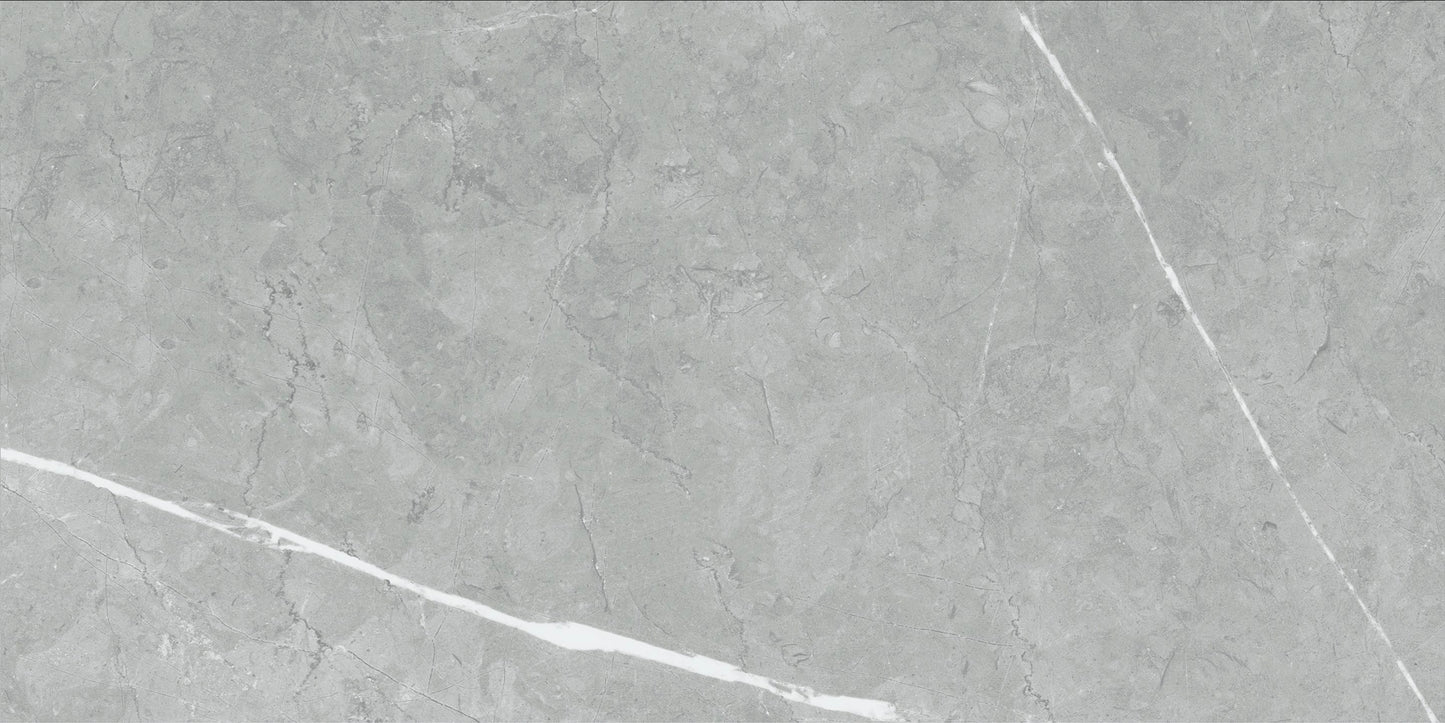 Vena Light Grey 12x24 Matte Marble Look Porcelain Tile