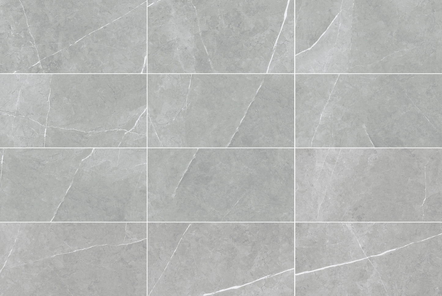Vena Light Grey 12"x24" Polished Finish Porcelain Tile