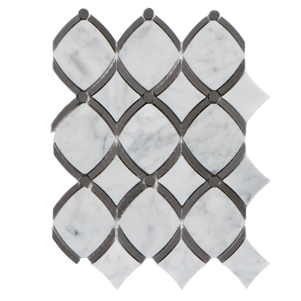 Waterjet Liberty Polished Finish Marble Mosaic Tile