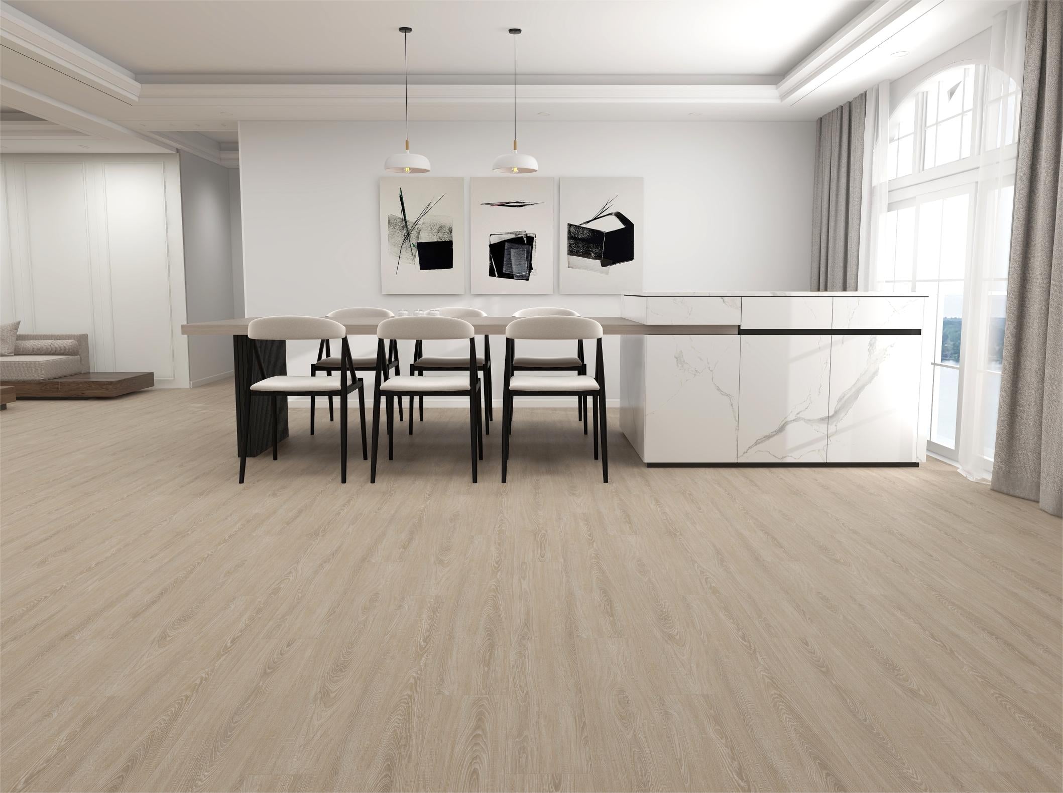 White Oak 8x48 Waterproof Click Luxury Vinyl Plank