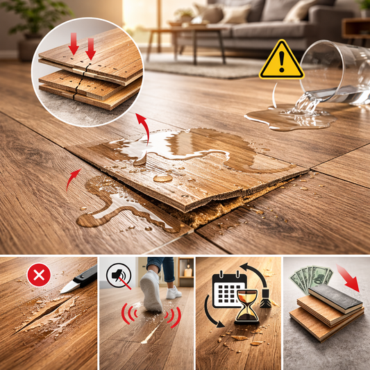 downside to laminate flooring