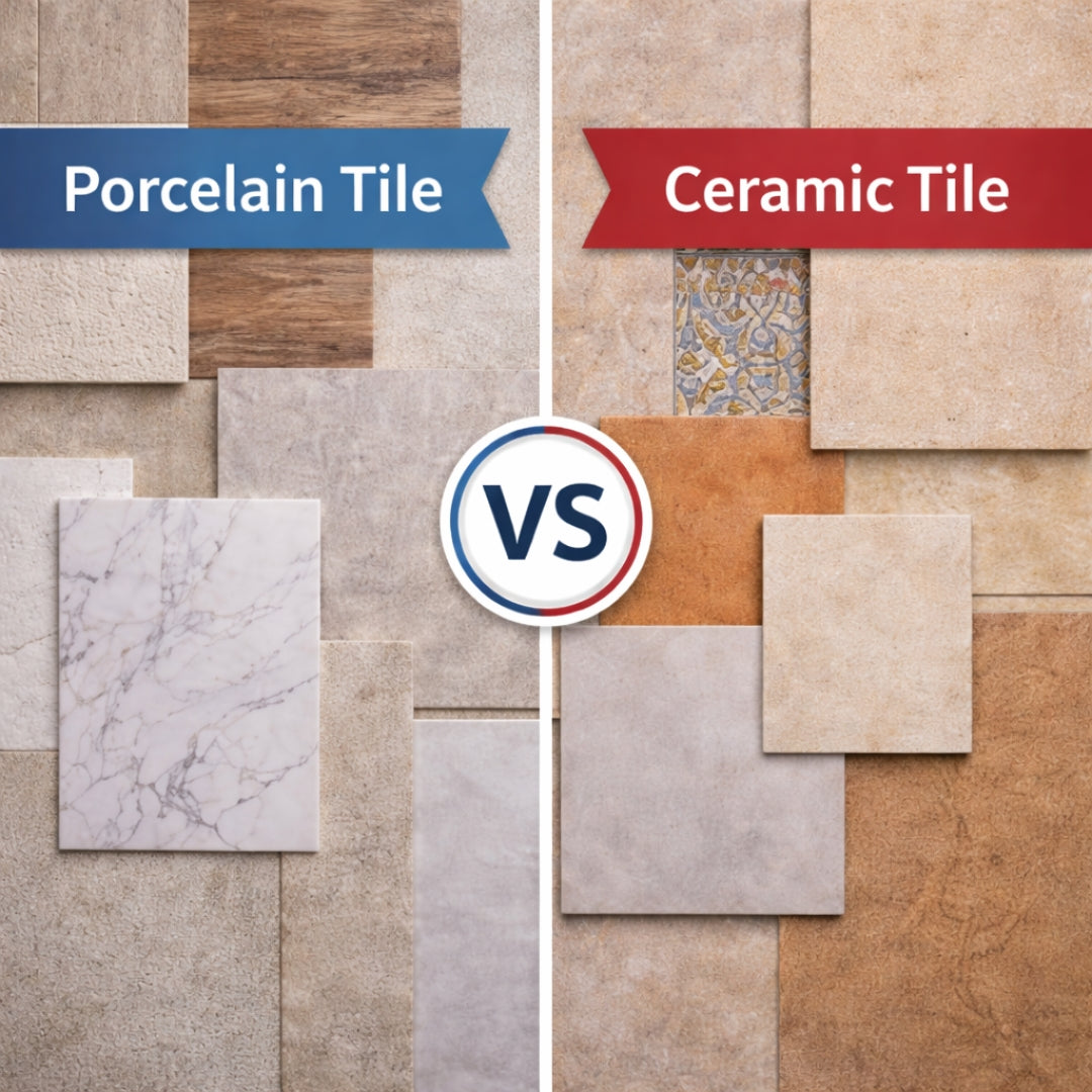 Porcelain vs Ceramic Tile