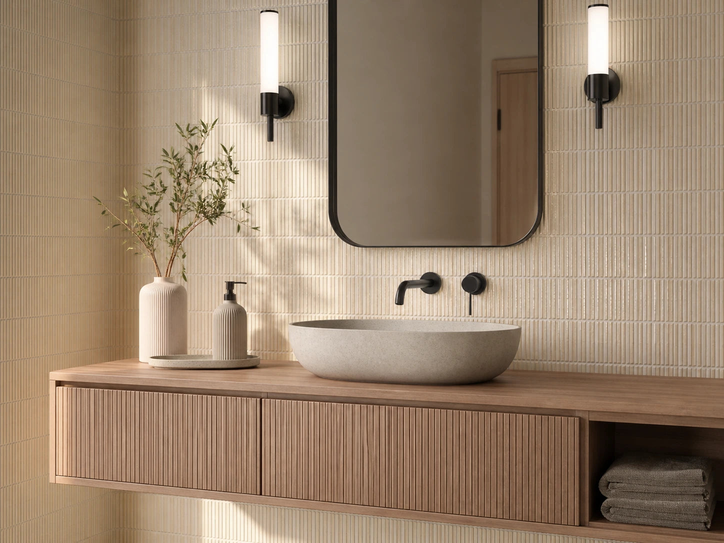 Backsplash tile beige