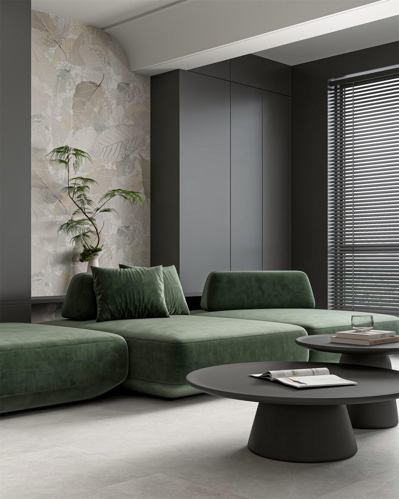 Akiba 24"x48" Matte Decorative Porcelain Wall Tile - B