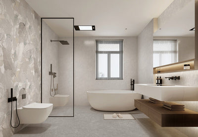 Akiba 24"x48" Matte Decorative Porcelain Wall Tile - A