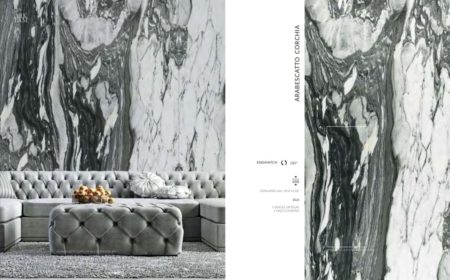 Arabescatto Corchia 39x118 Silk