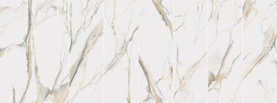 Atlantis Gold 39x118 Polished Marble Look Porcelain Slab