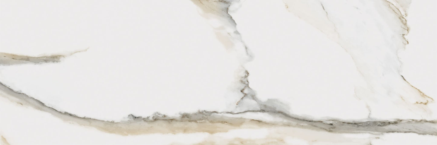 Atlantis Gold 39x118 Polished Marble Look Porcelain Slab