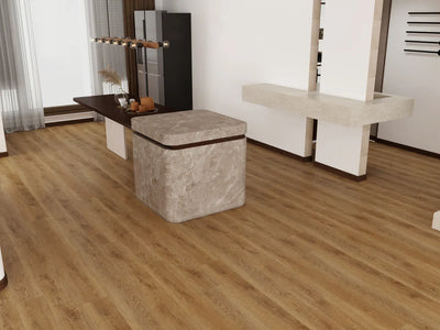 Floor Tek Aurum Era Amber 9"x60" SPC Vinyl Flooring
