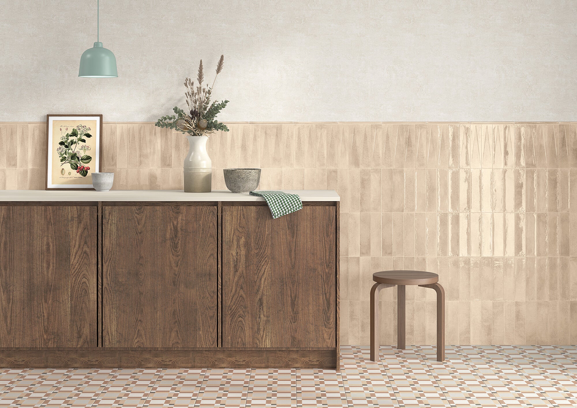Bari Brown Decor 2x10 Polished Ceramic Subway Tile Backsplash
