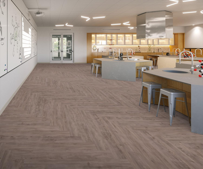 Tarkett iD Latitude Wood Blanched 6"x48" Luxury Vinyl Flooring