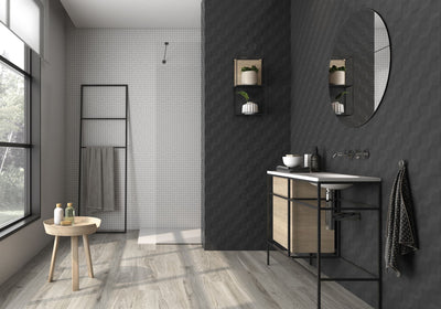 Brilliant Negro Decor 12x36 Matte Decorative Wall Tile