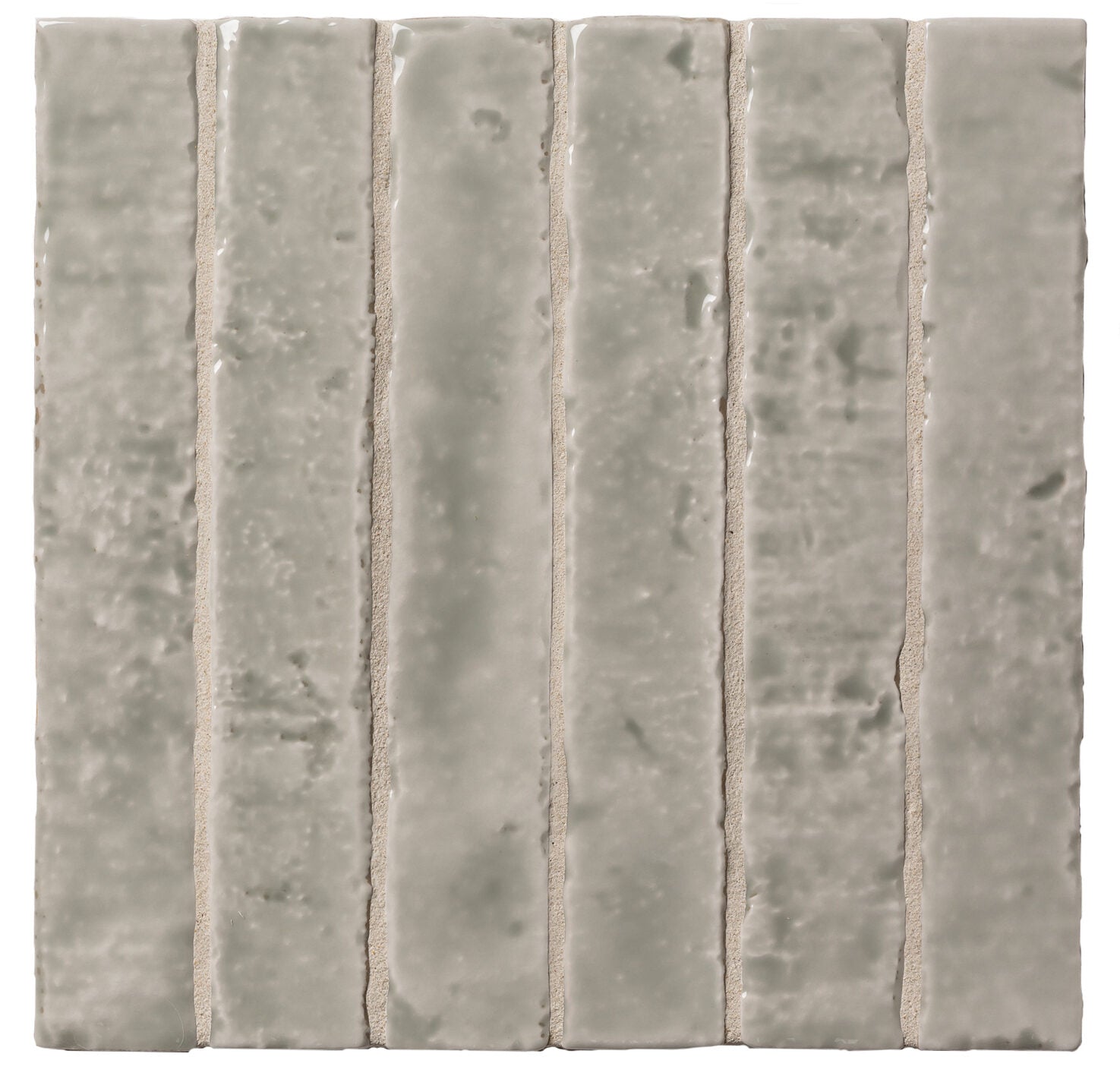 Brutalist Olive 2x10 Glossy Ceramic Subway Tile Backsplash